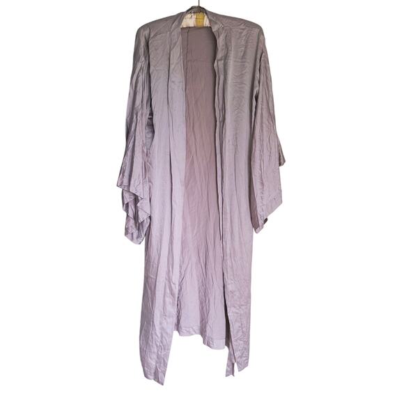 NWT Zara Lingerie Silk Kimono Long Robe Dressing Gown Small Luxury Elegant Sexy - Picture 2 of 10